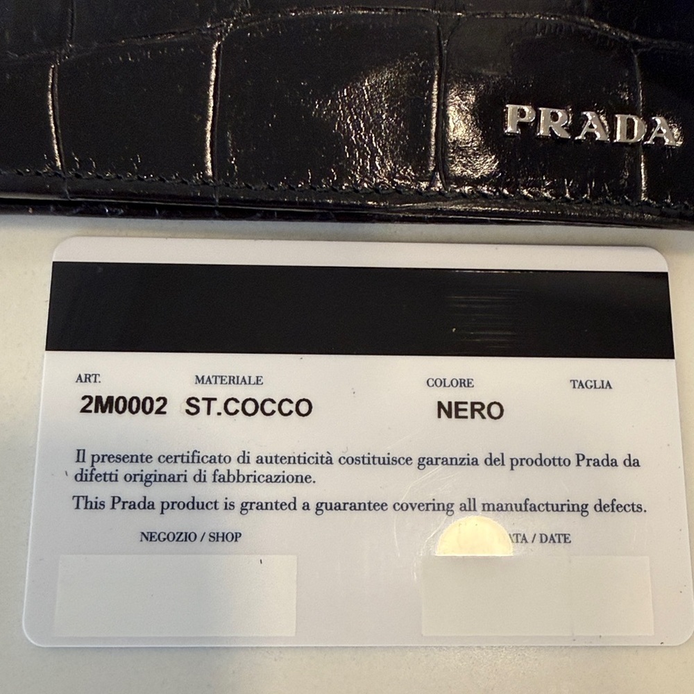 Prada Crocco Bifold Wallet - Picture 15 of 16